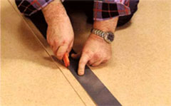 Укладка линолеума